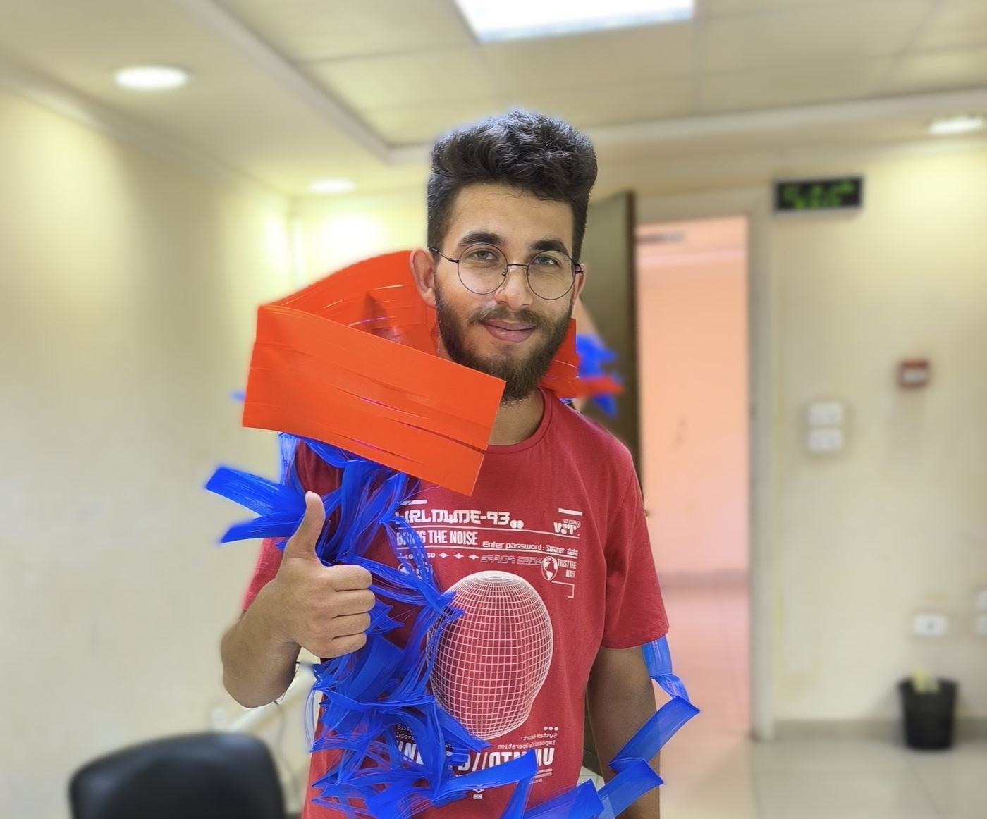 Holding up a large 3D-printed part